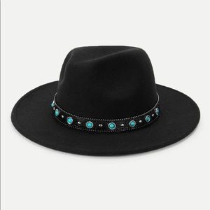 BRAND NEW Panama turquoise hat